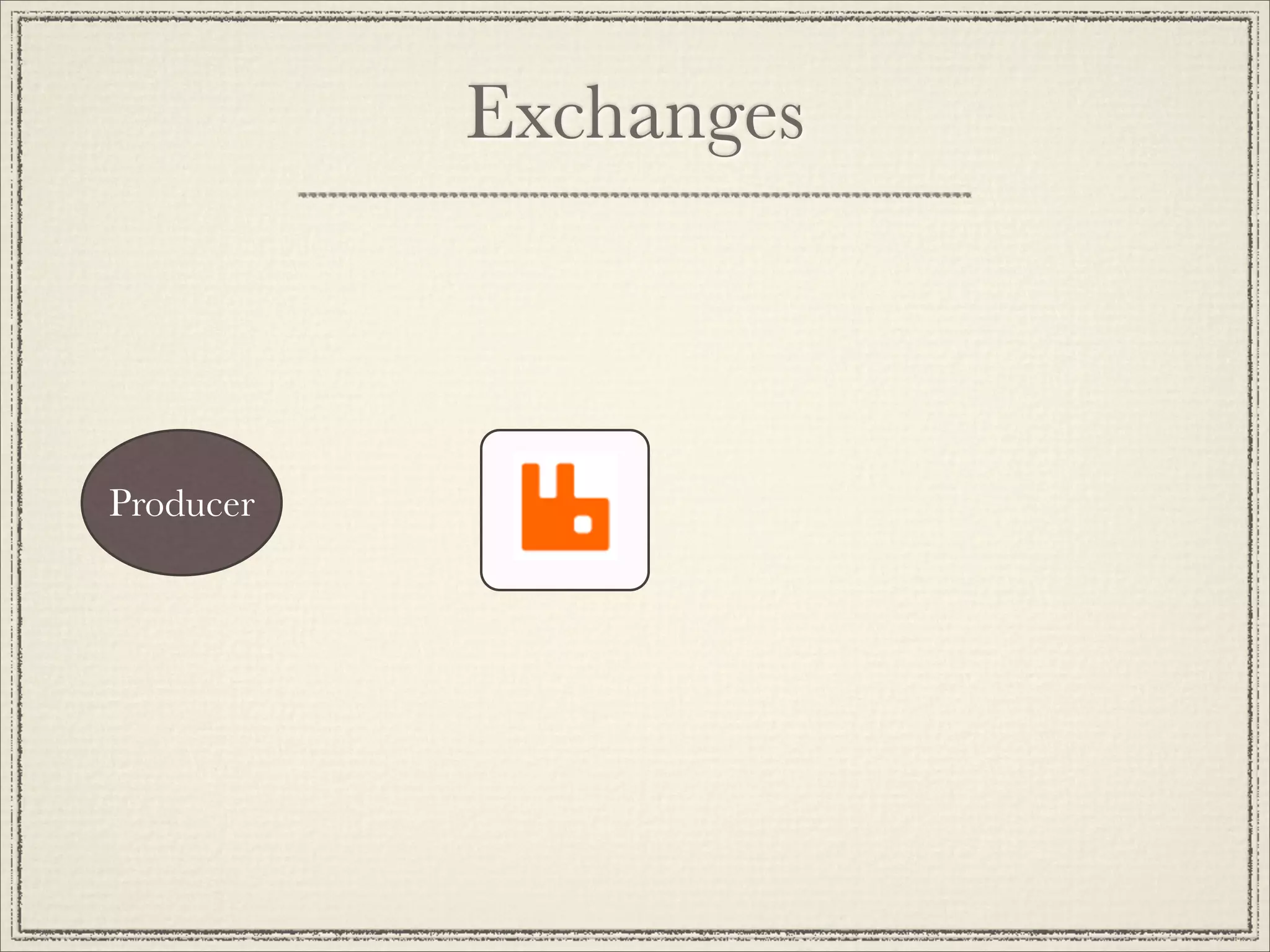 Exchanges



Producer
 