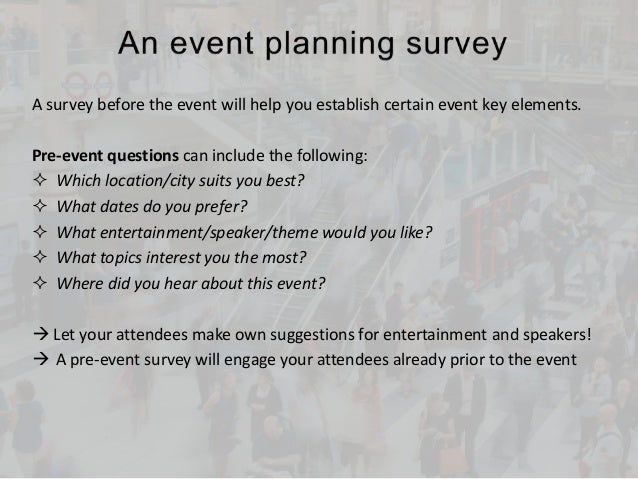 tips for event surveys and feedback