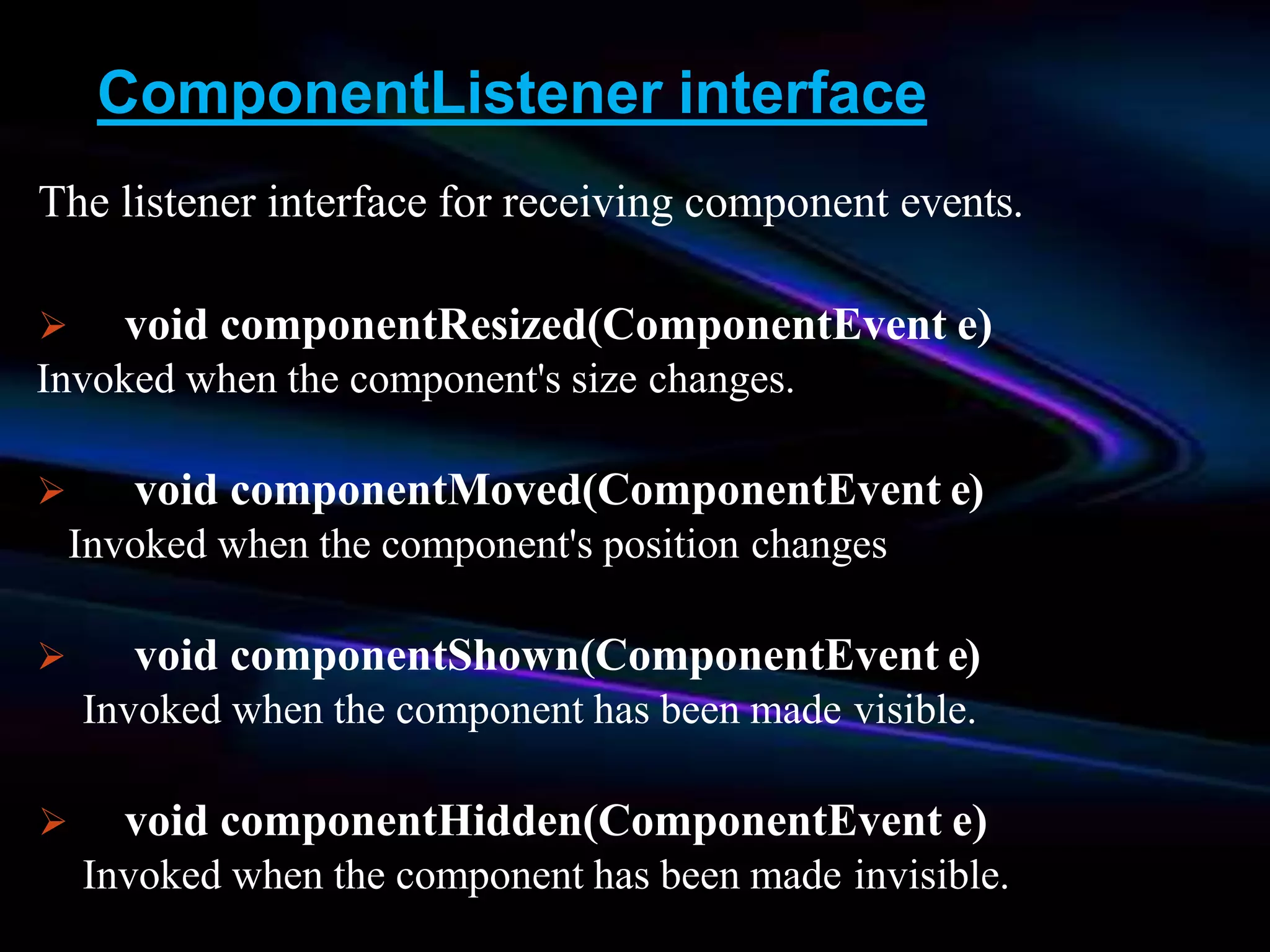 Event handling in Java(part 2) | PPT