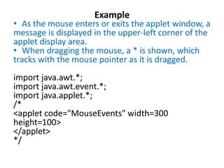 Event Handling in Java as per university | PDF
