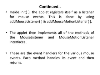 Event Handling in Java as per university | PDF