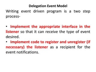Event Handling in Java as per university | PDF