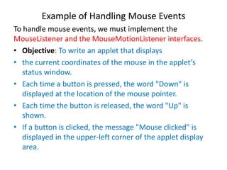 Event Handling in Java as per university | PDF