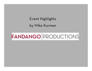 Event Highlights
by Mike Kurman
 