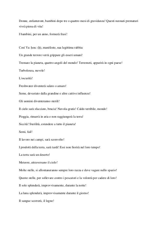 Eventi Futuri Profetizzati