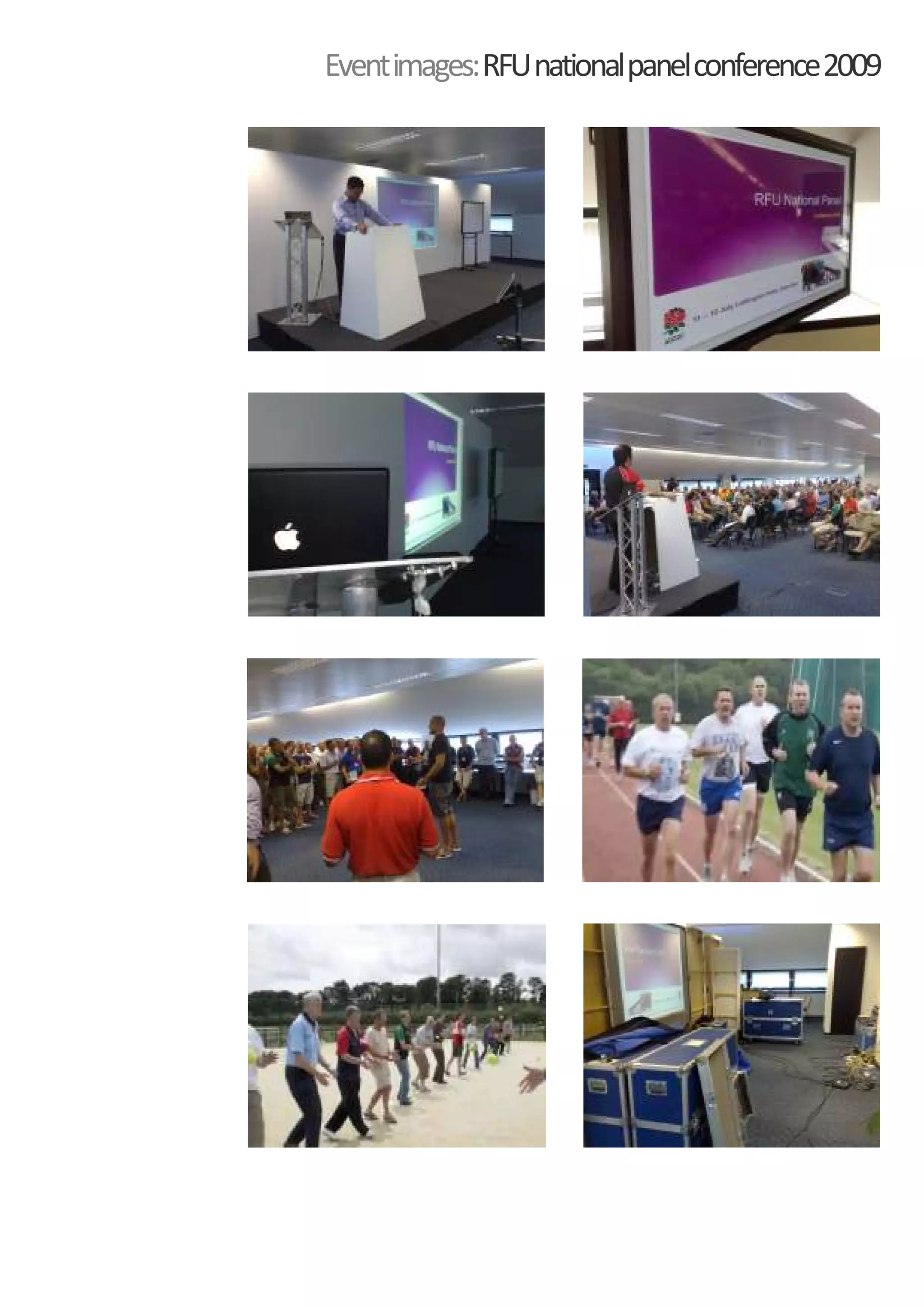 Event images: RFU national panel conference 2009
 