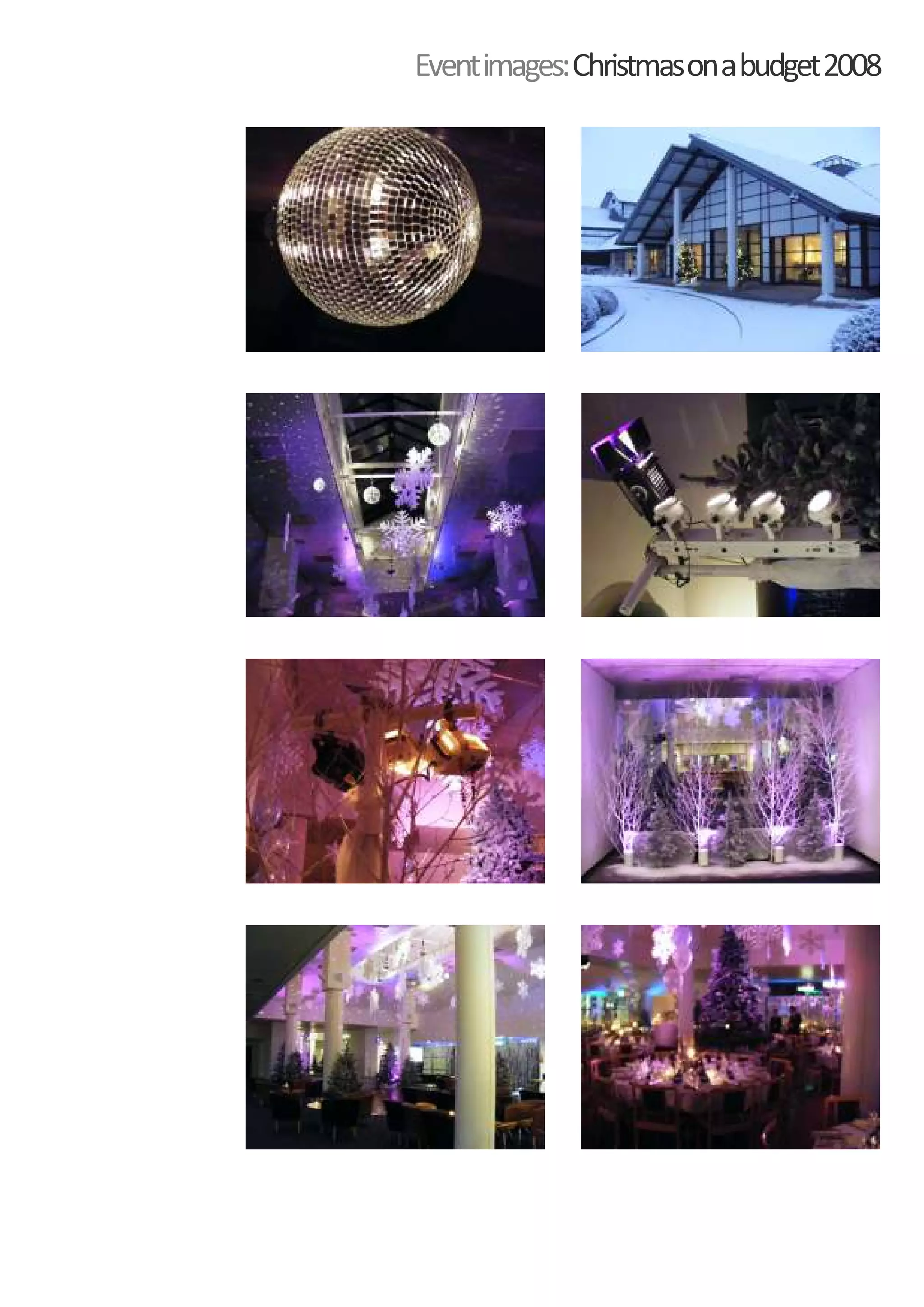 Event images: Christmas on a budget 2008
 