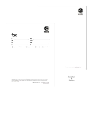 Memo Form 
& 
Fax Form 
 