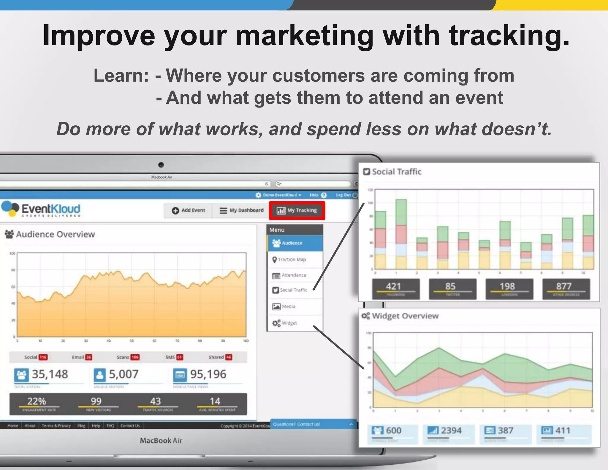 Engage fans on every platform.
Buy tickets
You need a central hub for your event &
your fans expect a seamless mobile-friendly experience.
find information  get directions  buy tickets  share the event
all from one place
 
