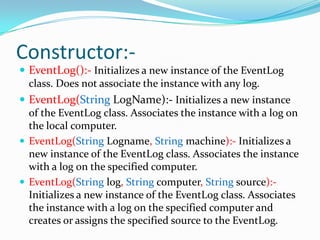 Eventlog | PPTX