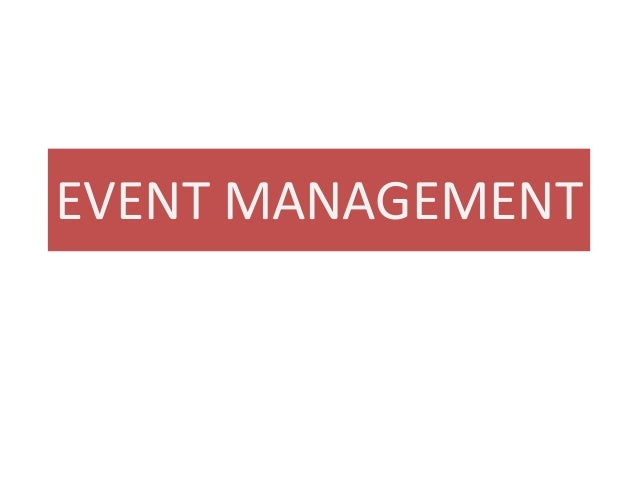 Event management