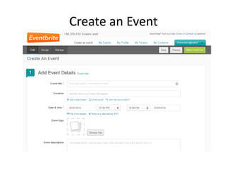 Create an Event

 
