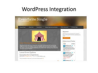 WordPress Integration

 