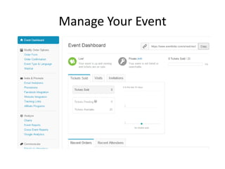 Manage Your Event

 