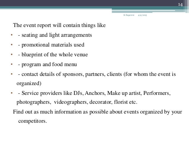 event management seminar how to make a program for an event