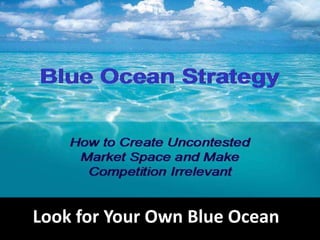Look for Your Own Blue Ocean
 