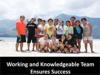 Working and Knowledgeable Team
  3 Lessons Event Management
        Ensures Success
 