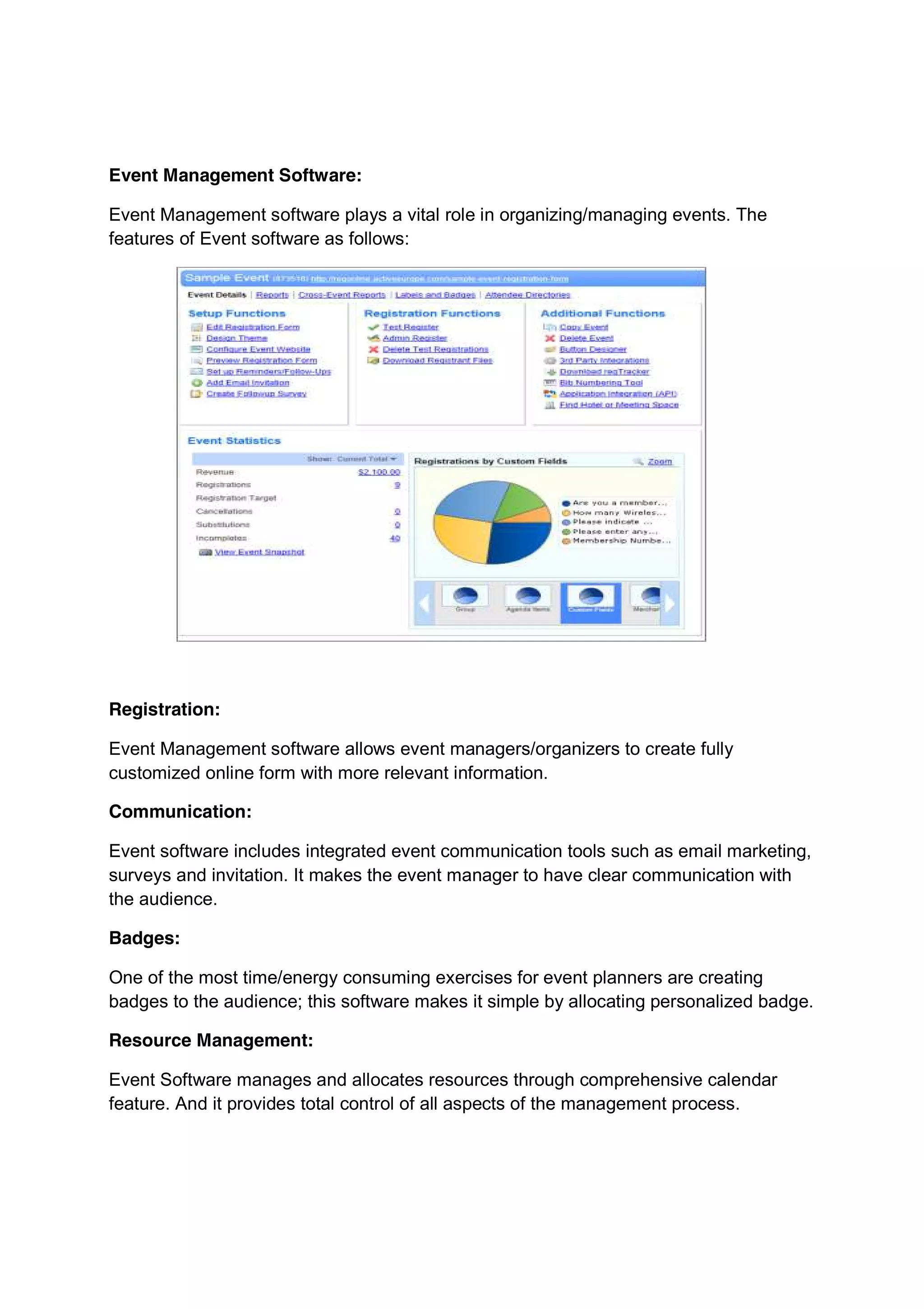 Event management by using cloud computing