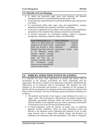 Project Event Management Notes BBA EVENT MANAGEMENT material unit -notes | PDF