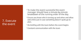 Process of event management. Various steps in event management | PPTX