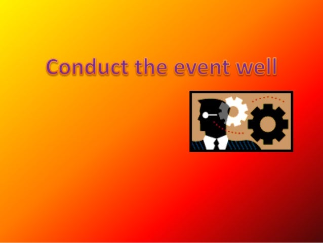 Event management skills