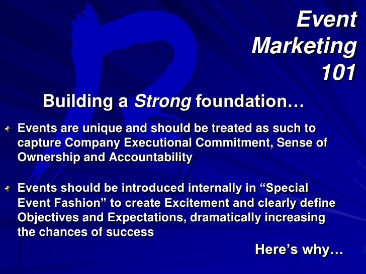 what is the purpose of event marketing