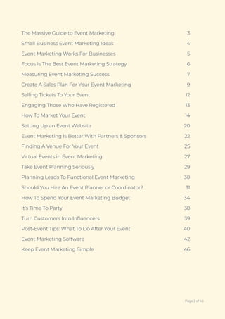 The Massive Guide To Event Marketing For Small Business | PDF