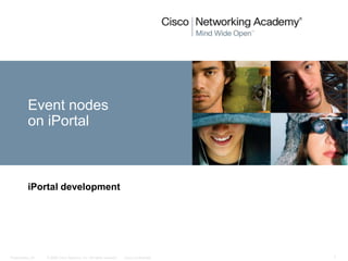 Event nodeson iPortal iPortal development 