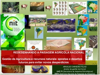 ARNALDO CARNEIRO FILHO!
           diretor de gestão territorial !
  SAE-PR (Secretaria de Assuntos Estratégicos)!
INPA (Instituto Nacional de Pesquisas da Amazonia)
 