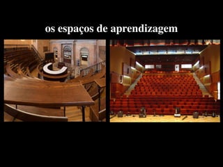 os espaços de aprendizagem
 