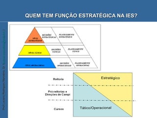 QUEM TEM FUNÇÃO ESTRATÉGICA NA IES? 