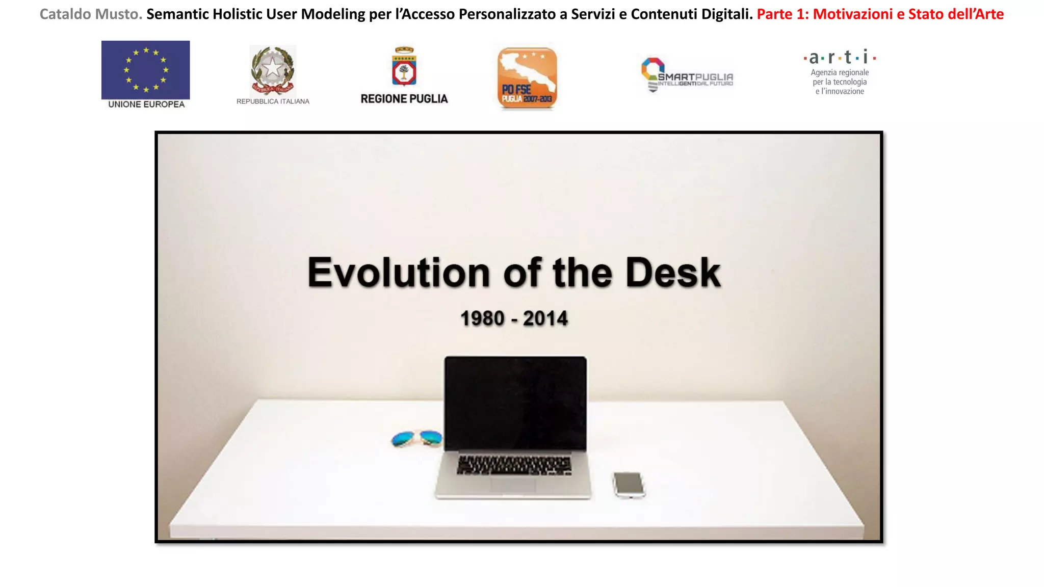 Cataldo Musto. Semantic Holistic User Modeling per l’Accesso Personalizzato a Servizi e Contenuti Digitali. Parte 1: Motivazioni e Stato dell’Arte
 