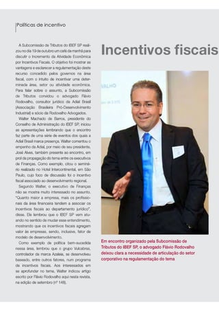 Evento IBEF SP 2010 Incentivos Fiscais