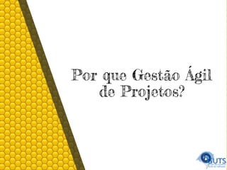 Por que Gestão Ágil
de Projetos?
 