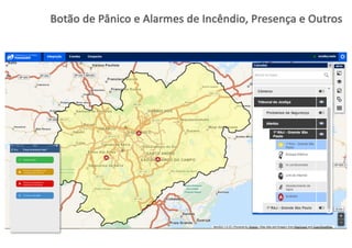 Botão de	
  Pânico e	
  Alarmes de	
  Incêndio,	
  Presença e	
  Outros
 