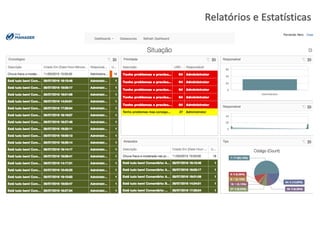 Relatórios e	
  Estatísticas
 