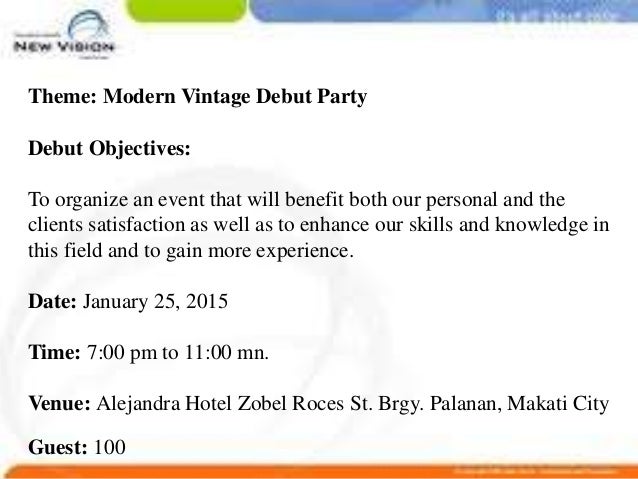 Party Proposal. Proposal Party Invitation,7+ Example of 