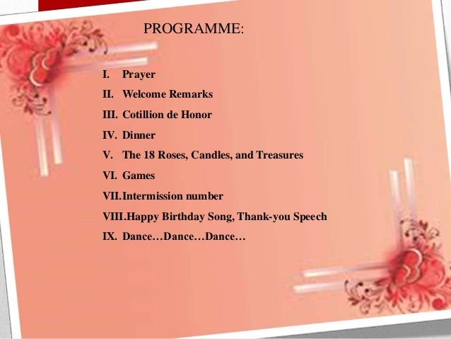 18 Debut Program 18 Debut Program