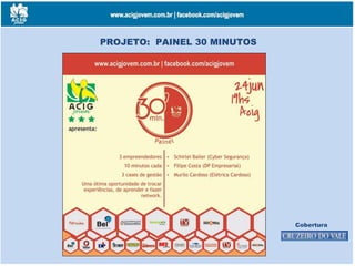 PROJETO: PAINEL 30 MINUTOS
Cobertura
 