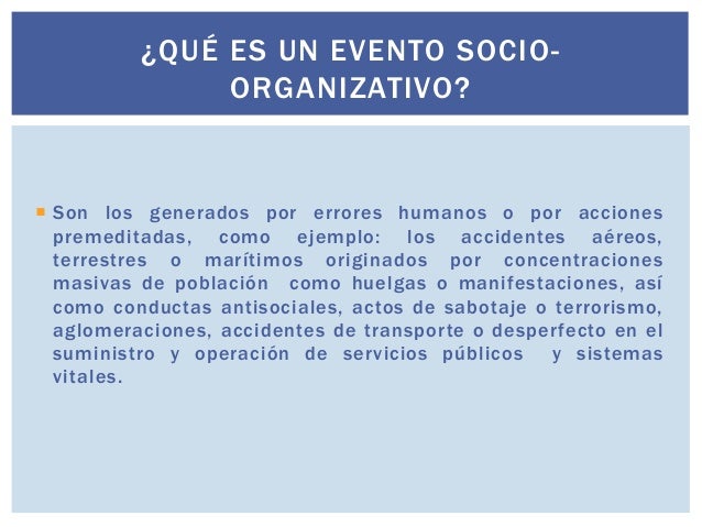 Eventos Socio Organizativos