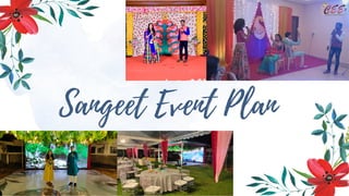 Sangeet Event Plan
 