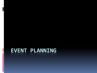 Event Planning 