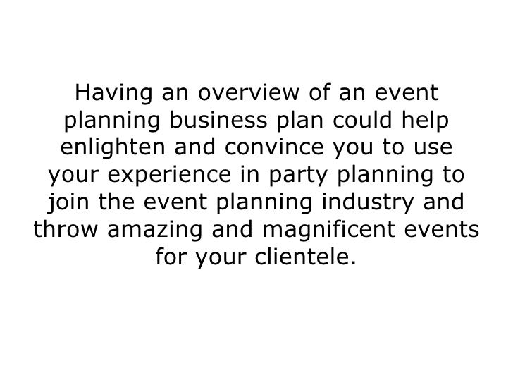 party planning business