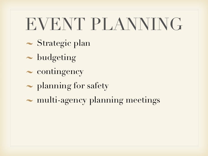 Event planning powerpoint