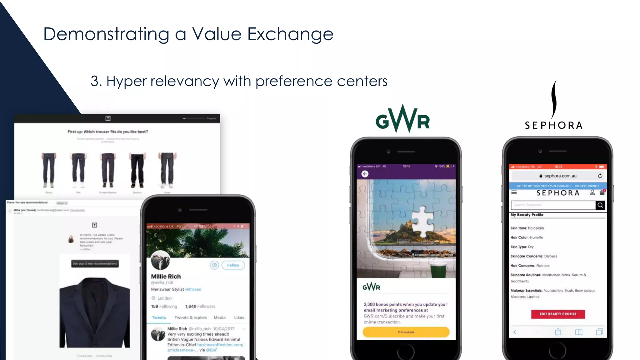 3. Hyper relevancy with preference centers
Demonstrating a Value Exchange
 