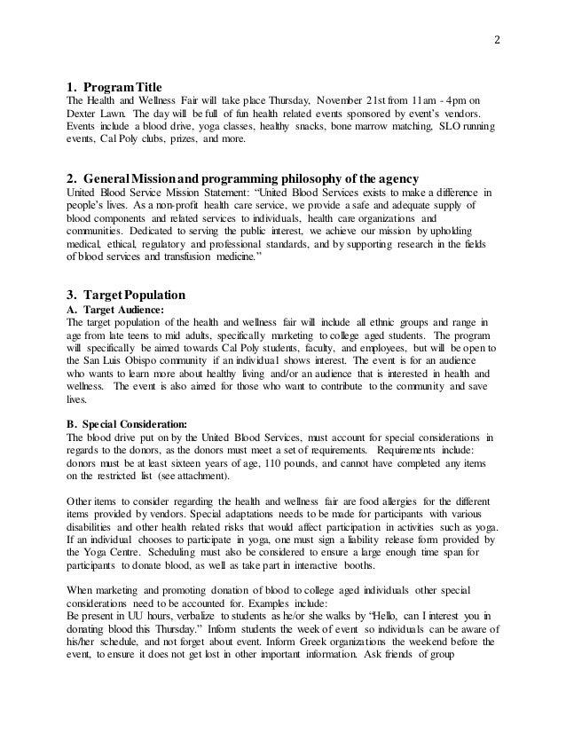 health fair announcement template