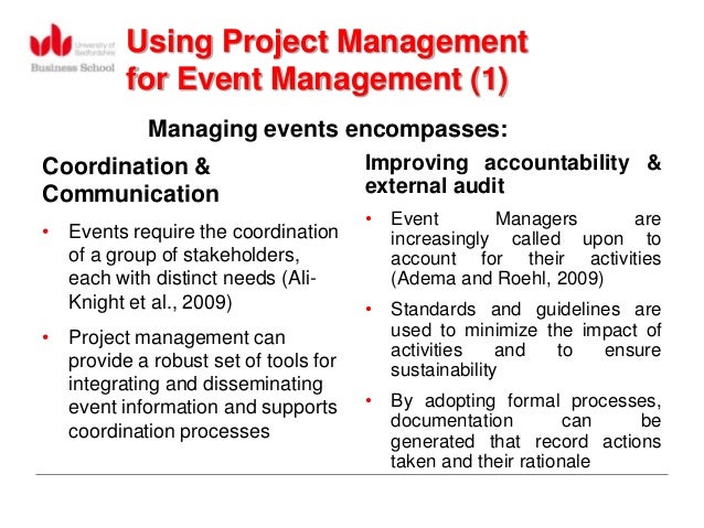 Event project management