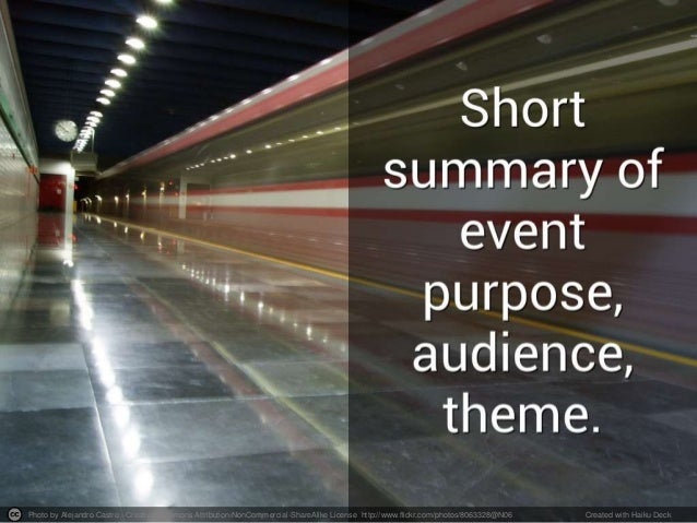 event recap template