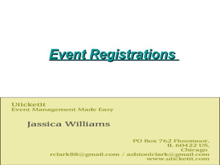 Event Registrations   