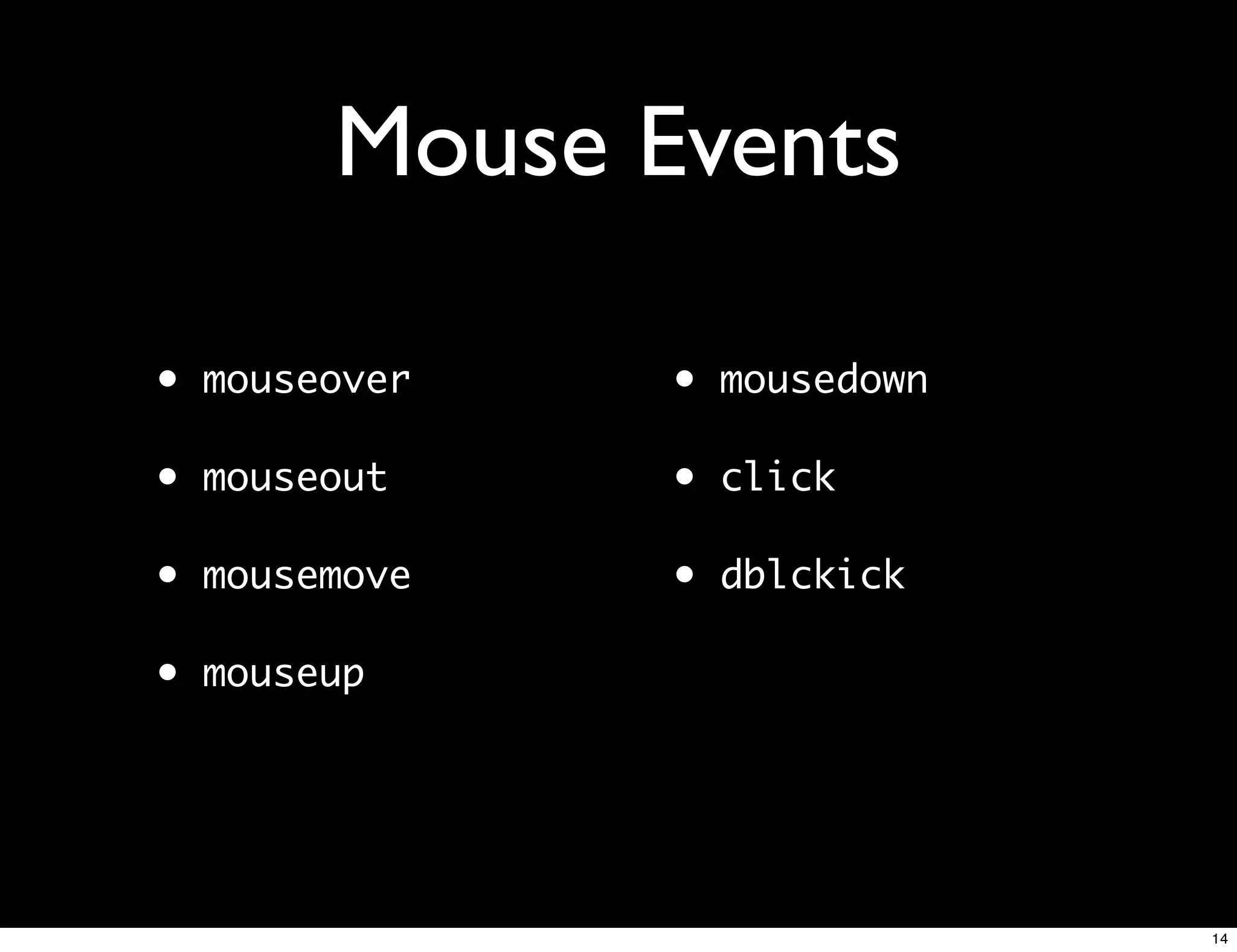 JavaScript From Scratch: Events